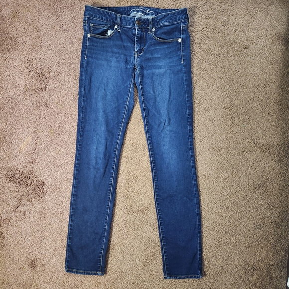 American Eagle Outfitters Denim - American Eagle Outfitters Deep Blue Skinny Jeans